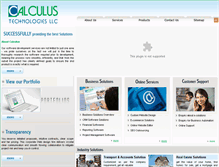 Tablet Screenshot of calculustechnologies.com